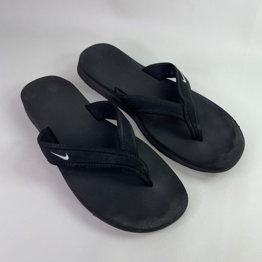 Nike Celso Thong Womens Slides Flip Flop Sandals Black 314870-011 Size 9